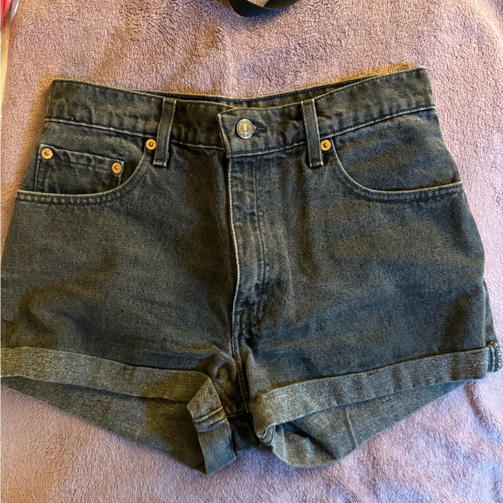 Levi's Black Jean Shorts